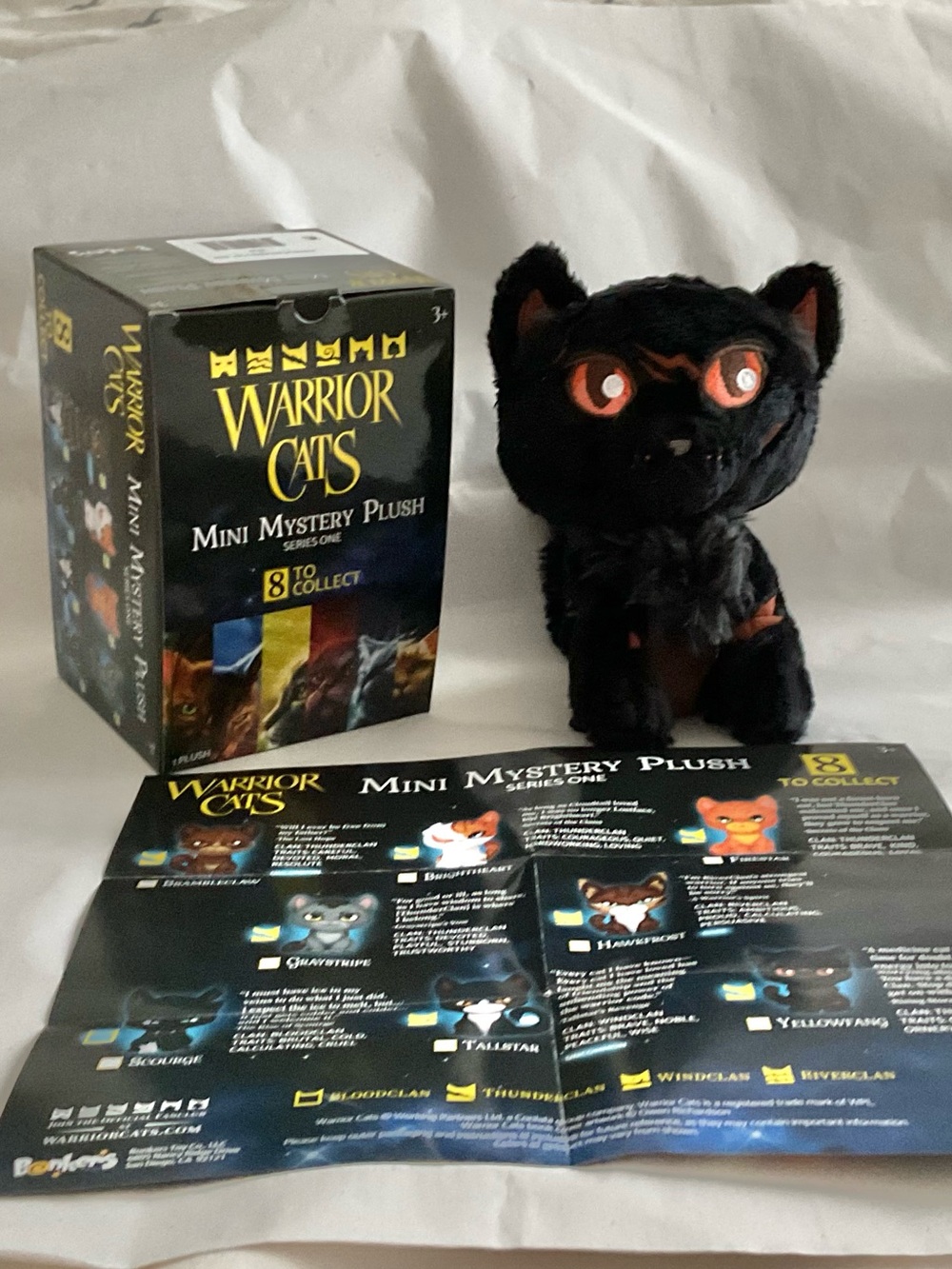 Warrior Cats 6" YELLOWFANG Mini Plush Cat Erin Hunter Novel 2026 Series 1 NEW